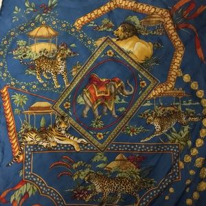 Salvatore Ferragamo Animal Silk Scarf